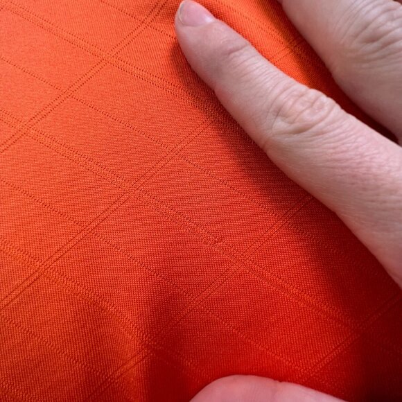 Adidas Golf Short Sleeve Men's Polo Shirt Orange Large Geometric Adult Polyester - Picture 12 of 16